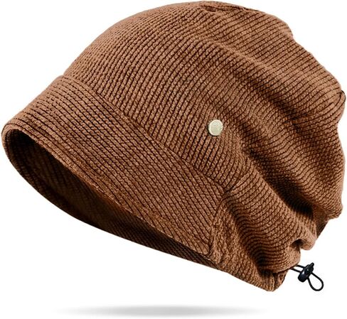 Women's Slouchy Beanie - Super Soft Double-Layer Lining - Short Brim Skull Cap in Saudi Arabia