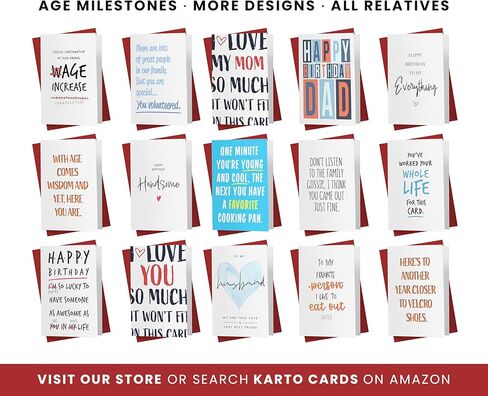 Karto Funny Birthday Card for Daughter - Large 5.5 x 8.5 inch Happy Birthday Cards for Son - 30th 40th 50th 60th 70th - Genes Color in Saudi Arabia