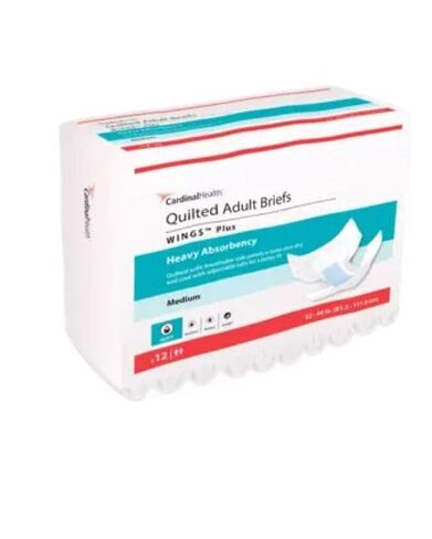 ملابس داخلية مبطنة للبالغين من Cardinal Health 66034، أجنحة بلس، شديدة الامتصاص، كبيرة، علبة مكونة من 4 أكياس من 18 قطعة in Saudi Arabia