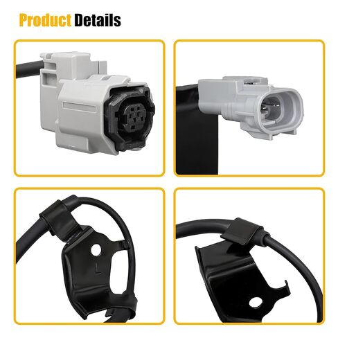 الجبهة اليسرى سائق الجانب ABS عجلة السرعة الاستشعار الأسلاك تسخير صالح لتويوتا تندرا 2007-2021 ل سيكويا 2008-2022 ABS التحكم في الانزلاق الاستشعار سلك # 89516-0C040 895160C040 in Kuwait