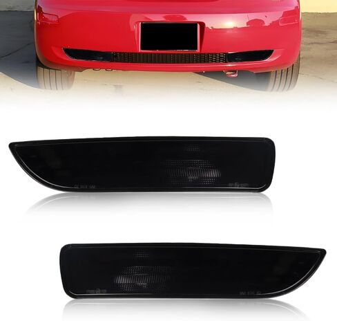 Rear Bumper Backup Light Housing Compatible with New Bee-tle 2006 2007 2008 2009 2010, Reverse Lamp Cover [No Bulbs], OEM Part #1C0941071G, 1C0 941 071G, 1C0-941-071-G, 2 PCS, Smoked Lens in Kuwait