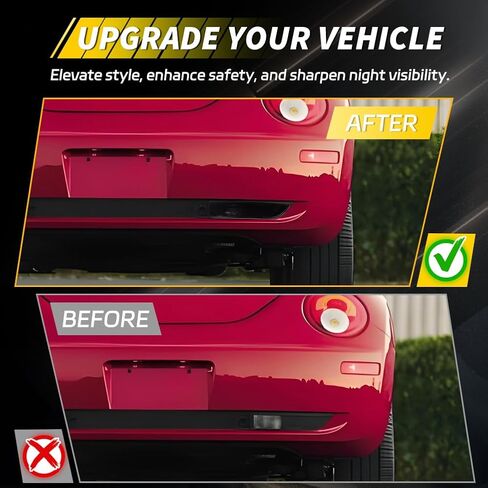 Rear Bumper Backup Light Housing Compatible with New Bee-tle 2006 2007 2008 2009 2010, Reverse Lamp Cover [No Bulbs], OEM Part #1C0941071G, 1C0 941 071G, 1C0-941-071-G, 2 PCS, Smoked Lens in Kuwait