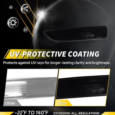 Rear Bumper Backup Light Housing Compatible with New Bee-tle 2006 2007 2008 2009 2010, Reverse Lamp Cover [No Bulbs], OEM Part #1C0941071G, 1C0 941 071G, 1C0-941-071-G, 2 PCS, Smoked Lens in Kuwait