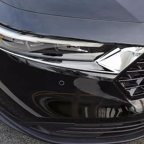 Exterior Decoration Accessories Compatible with Honda Accord 11th Gen 2023 2024 2025 Headlight Eyelid Eyebrow Edge Cover ABS 2PCS Chrome in Saudi Arabia