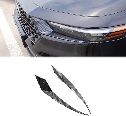 Exterior Decoration Accessories Compatible with Honda Accord 11th Gen 2023 2024 2025 Headlight Eyelid Eyebrow Edge Cover ABS 2PCS Chrome in Saudi Arabia