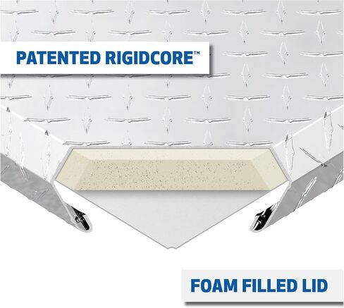UWS EC20221 42-Inch Heavy-Wall Aluminum Wedge Truck Storage Box, RigidCore Lid in Kuwait