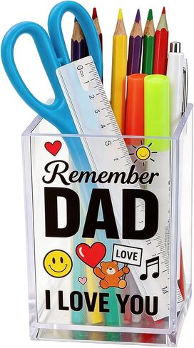 Pen Holder for Desk Clear Makeup Brush Holder for Vanity, Acrylic Pencil Organizer Cute Pencil Cup Desk Pen Organizer, Funny Office Desk Decor for Women Men Coworkers Boss in Saudi Arabia