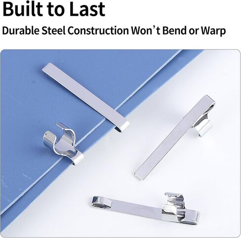 20 Pack Pencil Clips for Shirt Pocket Mechanical Pen Clip Holders with Space for Notebook Steel Toppers Secure Metal Pocket Clips for Writing Tools and Accessories in Kuwait