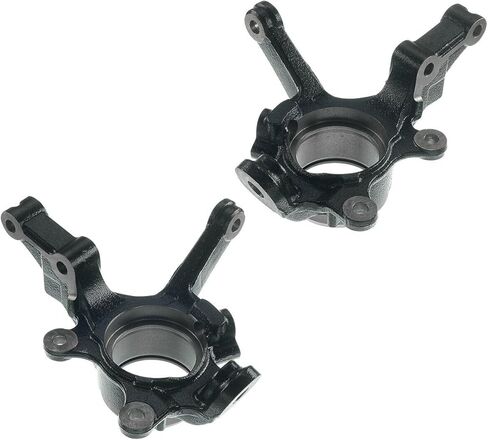 2 قطعة مجموعة مفصل التوجيه التعليق الأمامي الأيسر الأيمن الصلب الأسود مع ثقب ABS in Kuwait