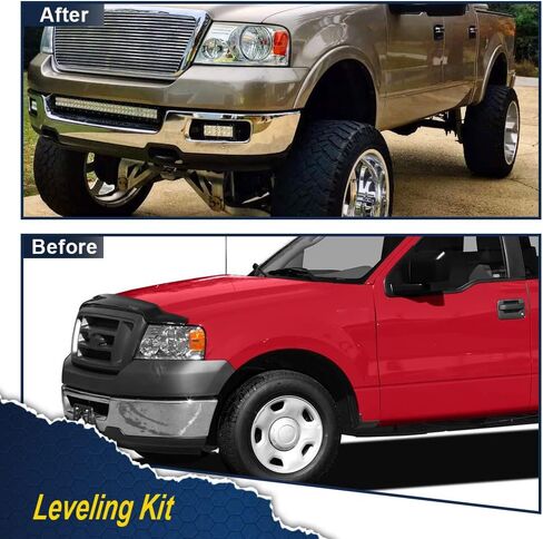 PIT66 2.5" Molded Bolt fixing Leveling Kit, Compatible with 04-08 2WD 4WD Ford F-150 （Doesn't Fit 2004 Heritage） in Saudi Arabia