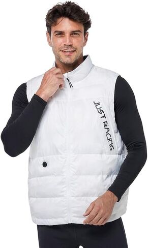 Lightweight Puffer Vest for Women and Men - Water-Resistant Stand Collar Quilted Sleeveless Jacket with Zipper in Saudi Arabia