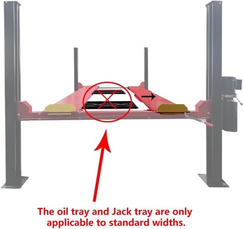 KT-4H950 110V 3.0HP Four Post Lift, Car Truck Parking Hoist 9500Lbs Capacity, with Rollingjack & Casters, Aluminum Plates, Max Lifting Height 84.5 Inch Extra Wide 113 Inch in Kuwait