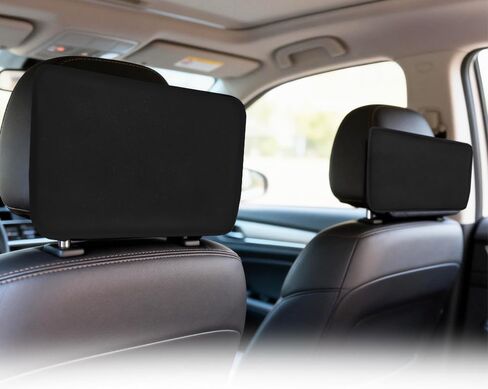 غطاء حماية مبطن من النيوبرين مكون من قطعتين لسيارة GMC Yukon/Tahoe/Suburban، Cadillac Escalade 2021-2025 2026 غطاء شاشة الترفيه الخلفي درع الغبار مع رباط in Saudi Arabia
