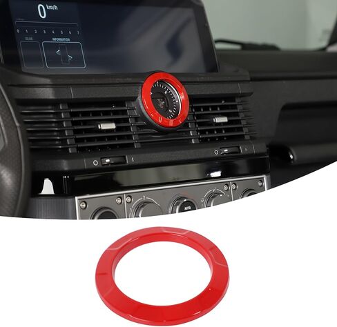 1PCS Vent Ring Trim Cover Center Compass Trim Ring Compatible with INEOS Grenadier 2020-2024 ABS Air Conditioning Outlet Trim Decoration Interior Accessories (Carbon Fiber) in Saudi Arabia