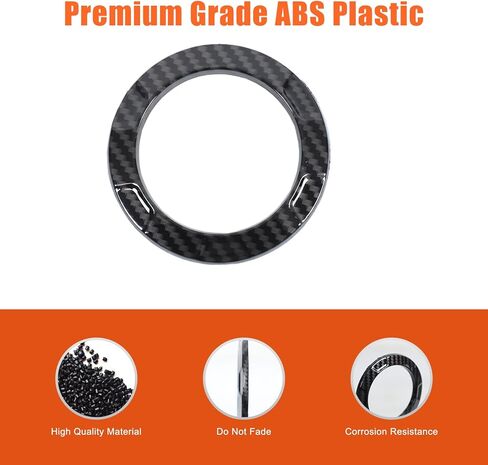 1PCS Vent Ring Trim Cover Center Compass Trim Ring Compatible with INEOS Grenadier 2020-2024 ABS Air Conditioning Outlet Trim Decoration Interior Accessories (Carbon Fiber) in Saudi Arabia