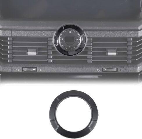 1PCS Vent Ring Trim Cover Center Compass Trim Ring Compatible with INEOS Grenadier 2020-2024 ABS Air Conditioning Outlet Trim Decoration Interior Accessories (Carbon Fiber) in Saudi Arabia
