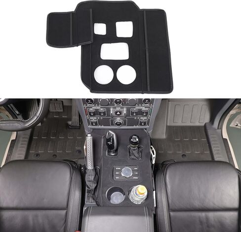 Car Center Console Panel Cover Trim Compatible with INEOS Grenadier Accessories 2020-2024 2025, Nubuck Leather Gear Shift Cup Holder Panel Trim Cover Anti-Scratch Panel Protection Interior in Saudi Arabia