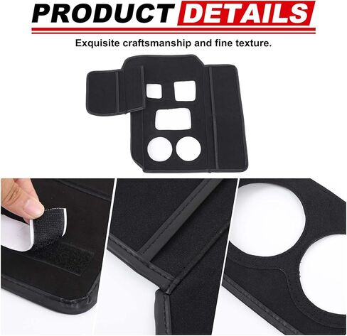 Car Center Console Panel Cover Trim Compatible with INEOS Grenadier Accessories 2020-2024 2025, Nubuck Leather Gear Shift Cup Holder Panel Trim Cover Anti-Scratch Panel Protection Interior in Saudi Arabia