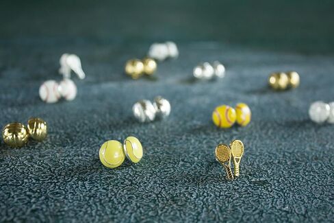 أقراط بيسبول من الذهب عيار 18 قيراط للنساء | هدايا وإكسسوارات مجوهرات البيسبول in Kuwait