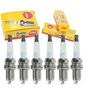 6 قطع شمعات الإشعال القياسية NGK متوافقة مع تويوتا هايلاندر 3.0L 3.3L V6 2001-2010 in Kuwait