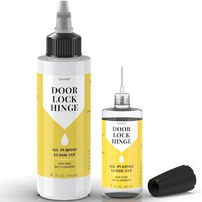 Door Hinge Lubricant kit | 4 oz + 1 oz Needle Combo, Long-Lasting Lock Lubricant, Upgraded Squeaky Door Hinge Lubricant for Door, Hinge, Lock, Tools, Bicycles - by Qucship in Kuwait