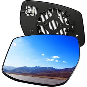 Left Driver Side Heated Convex Mirror Glass with Backing Plate Replacement for Nissan Altima Sentra 2013-2018 Fits 963653TH2A in Kuwait