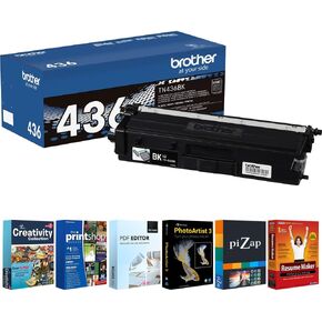 Brother Genuine TN436BK High Yield Black Toner Cartridge, Up to 6,500 Pages, for HL-L8360CDW, HL-L8360CDWT, MFC-L8900CDW Series, HL-L9310CDW and More, with Printer Essentials Digital Download Card in Kuwait
