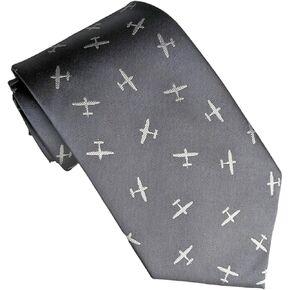 Maker V Biplane Necktie - Pilot neckties - Airplane Ties, Pilot Tie, Air Force gifts for men, flight school, aviation gift in Kuwait