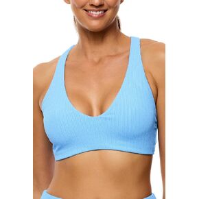 Next by Athena Women's Mini Pucker Rib Bralette Bikini Swimsuit Top in Kuwait