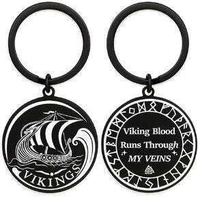 Viking Ship Gifts for Men Women - Norse Longboat viking Rune Protection Keychain - Norway Boat Ship for Vikings, Warriors, Heritage Pride in Saudi Arabia