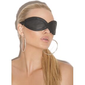 Elegant Moments Sunglass Style Sexy Leather Blindfold, One Size, Black in Kuwait