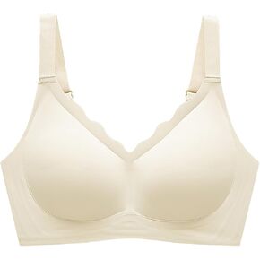 Wireless Bra for Women Push Up Smooth Bras Seamless Comfortable Soft Bralattes Supportive T Shirt Full Coverage in Saudi Arabia