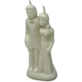 Vrinda® Decorative Candle Erotic Wedding Couple – Couple Art Portrait Candle Mould - Handcrafted Romantic Figurine Candles for Rituals, Couple Spell, Marriage, and Other Special Occasion (White) in Kuwait