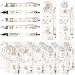 60 مجموعة من أقلام آية الكتاب المقدس المسيحية، هدايا مجمعة مع إشارات مرجعية، أقلام كتابية ملهمة، قلم حبر جاف ديني مع تصميم زهور بالحبر الأسود للصلاة، هدايا الكنيسة للنساء (أزهار) in Kuwait