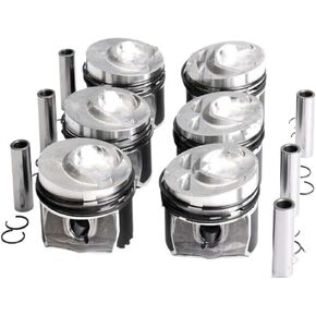 Engine Piston Rings Kit 6 Set 03H107065N 03H107065F Compatible With 2008-2017 Q7 VR6 3.6L in Kuwait