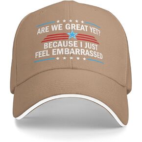 are We Great Yet Cause I Just Feel Embarrassed Anti Idiot Hat Men Women Baseball Cap in Kuwait