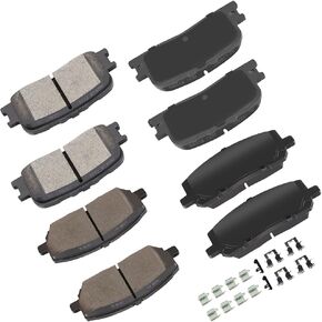 Front Rear Ceramic Brake Pads Kits 8pcs fit for 2001-2003 for Toyota Highlander in Saudi Arabia
