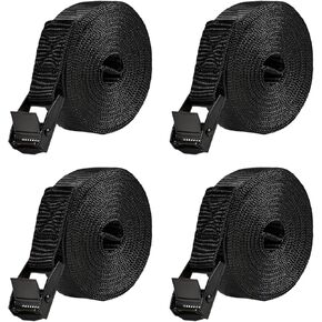 4 PCS Tie Down Straps, 8.2'×1" Heavy Duty Secure Straps with Adjustable Cam Buckles, Easy Pull Release Lashing Strap for Motorcycle Truck Trailer Canoe Cargo Luggage in Saudi Arabia