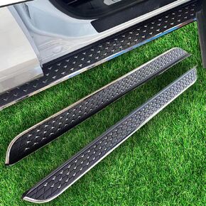 Running Boards for Jeep Grand Cherokee L 2022-2025 Aluminum Side Steps with No Drill Bolt-On Installation Complete Kit Car Accessories (Black 2-PCS) (BXGMTXBDB) in Kuwait