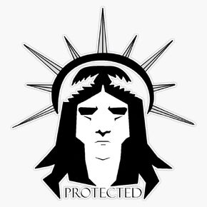 MAGNET The Emperor Protects Magnetic Vinyl Sticker Decal Magnet 5" in Kuwait