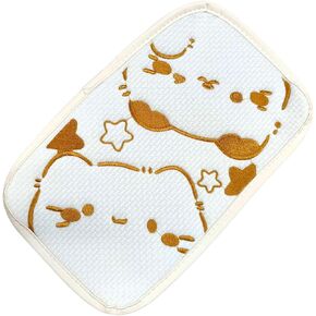 غطاء وحدة التحكم المركزية للسيارة YoRise Cute Cat، غطاء مسند ذراع السيارة مريح وجيد التهوية، وسادة حماية صندوق تخزين مسند الذراع الناعمة، ملحقات صندوق مقعد مسند الذراع العالمي لمعظم المركبات (أسود) in Kuwait