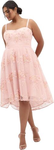City Chic Women's Plus Size Dress - Ambrosia Strapless Tulle in Saudi Arabia