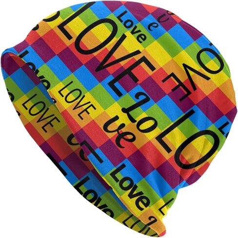 Pride Beanie Chemo Hat Cancer Headwear Knitted Hats Baggy Slouchy Scarf Cap for Adults Women Men in Saudi Arabia