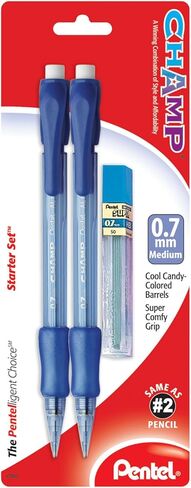 Pentel Champ Starter Set Automatic Pencil with Lead, 0.5mm, Assorted Barrels, 1 Pack (ACEBP) in Saudi Arabia