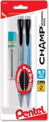 Pentel Champ Starter Set Automatic Pencil with Lead, 0.5mm, Assorted Barrels, 1 Pack (ACEBP) in Saudi Arabia