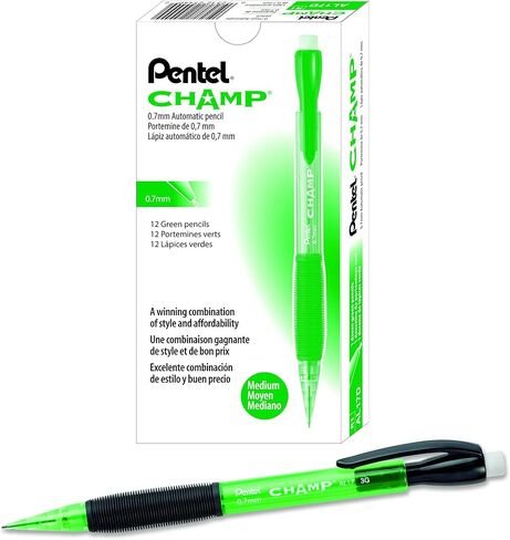 Pentel Champ Starter Set Automatic Pencil with Lead, 0.5mm, Assorted Barrels, 1 Pack (ACEBP) in Saudi Arabia