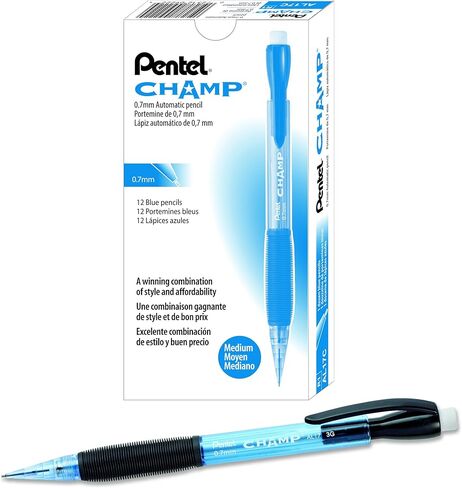 Pentel Champ Starter Set Automatic Pencil with Lead, 0.5mm, Assorted Barrels, 1 Pack (ACEBP) in Saudi Arabia