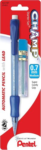 Pentel Champ Starter Set Automatic Pencil with Lead, 0.5mm, Assorted Barrels, 1 Pack (ACEBP) in Saudi Arabia