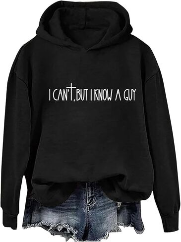 I Cant But I Know A Guy Sweatshirt & Hoodie Funny I Know A Guy Christian Shirt Unisex in Saudi Arabia