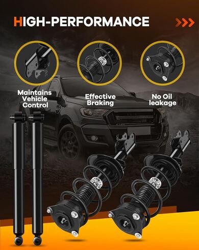 11733 11734 349097 دعامات أمامية للصدمات الخلفية لنيسان، OCPTY مجموعة كاملة من ممتصات الصدمات الربيعية تناسب 2008 2009 2010 2011 2012 لنيسان روج دعامات سريعة Amortiguadores - مجموعة من 4 in Kuwait